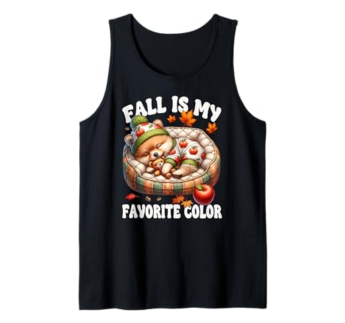 Pomeranian Fall Saying for Women Fall is My Favorite Color Tank Top Pomeranian Fall Saying for Women Fall is My Favorite Color Tank Top von Fall Puppy Pomeranian Gifts For Pomeranian Lovers