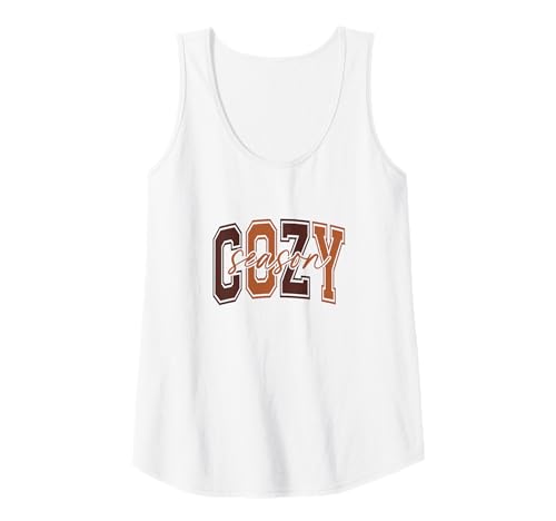 Damen Cozy Season, stilvoller herbstinspirierter Schriftzug in Erdtönen Tank Top Damen Cozy Season, stilvoller herbstinspirierter Schriftzug in Erdtönen Tank Top von Fall Season - Fall into Autumn