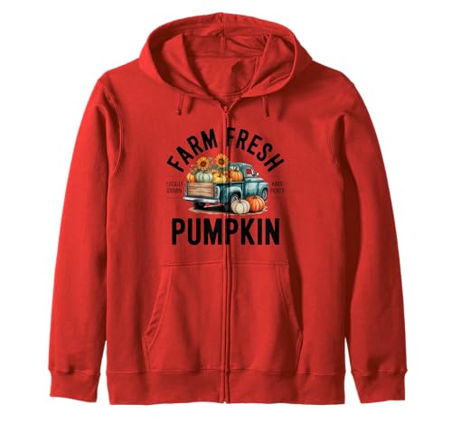 Farm Fresh Pumpkin Design Geschenk für Landwirte Männer Frauen Kinder Kapuzenjacke von Fall Season Thanksgiving Spooky Halloween Graphics
