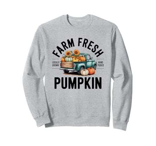Farm Fresh Pumpkin Design Geschenk für Landwirte Männer Frauen Kinder Sweatshirt von Fall Season Thanksgiving Spooky Halloween Graphics