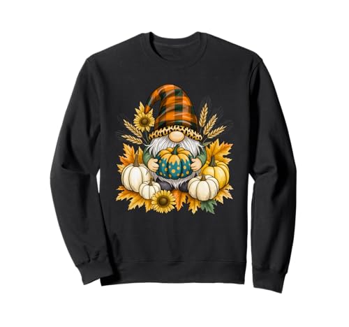 Niedlicher Herbst-Zwerg Herbst Kürbis Design Geschenk Männer Frauen Kinder Sweatshirt von Fall Season Thanksgiving Spooky Halloween Graphics