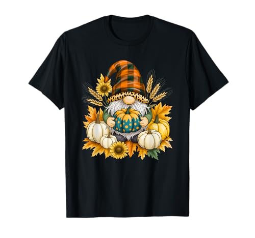 Niedlicher Herbst-Zwerg Herbst Kürbis Design Geschenk Männer Frauen Kinder T-Shirt von Fall Season Thanksgiving Spooky Halloween Graphics
