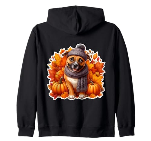 Herbst Herbst Staffordshire Bullterrier Hundebesitzer Vintage Mama Kapuzenjacke Herbst Herbst Staffordshire Bullterrier Hundebesitzer Vintage Mama Kapuzenjacke von Fall Staffordshire Bull Terrier Dog Owner Products