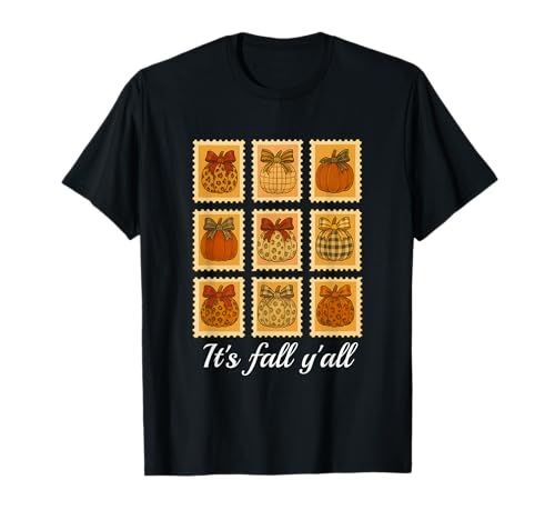 Herbst Herbst Stempel Kürbis Season It's Fall Y'all Männer Frauen T-Shirt Herbst Herbst Stempel Kürbis Season It's Fall Y'all Männer Frauen T-Shirt von Fall Stamp Pumpkin Season Yall Autumn Tees