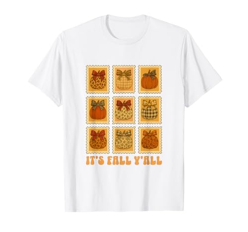 Herbst Herbst Stempel Kürbis Season It's Fall Y'all Männer Frauen T-Shirt Herbst Herbst Stempel Kürbis Season It's Fall Y'all Männer Frauen T-Shirt von Fall Stamp Pumpkin Season Yall Autumn Tees