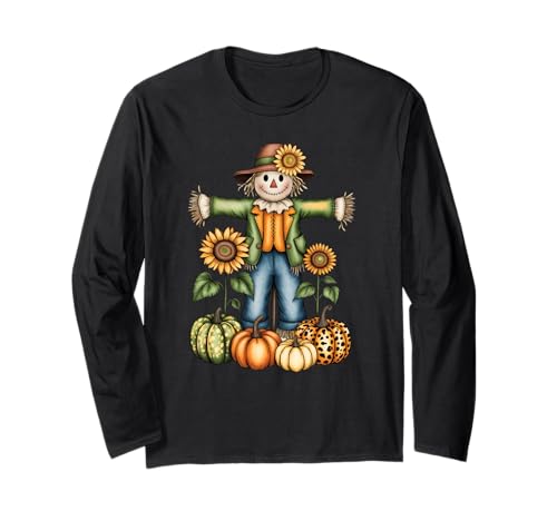 Lustige Vogelscheuche Herbstsaison Herbst Geschenk für Männer Frauen Kinder Langarmshirt Lustige Vogelscheuche Herbstsaison Herbst Geschenk für Männer Frauen Kinder Langarmshirt von Fall Thanksgiving Spooky Halloween Graphic Design