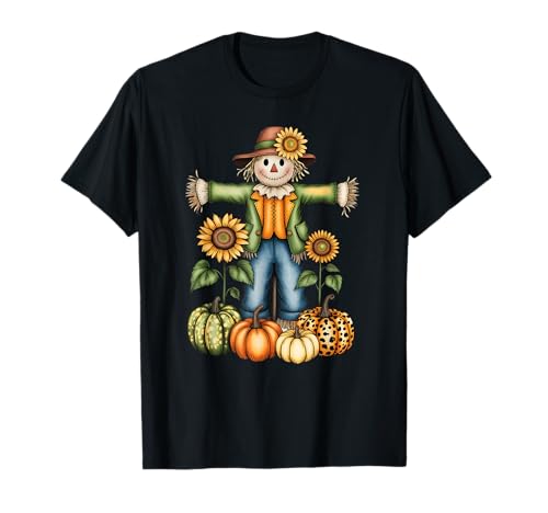 Lustige Vogelscheuche Herbstsaison Herbst Geschenk für Männer Frauen Kinder T-Shirt von Fall Thanksgiving Spooky Halloween Graphic Design