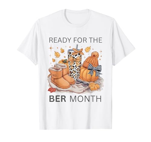 Summerween Herbst Damen Skelett bereit für die Ber Monate T-Shirt Summerween Herbst Damen Skelett bereit für die Ber Monate T-Shirt von Fall To Christmas Monthly Season Tees for Women