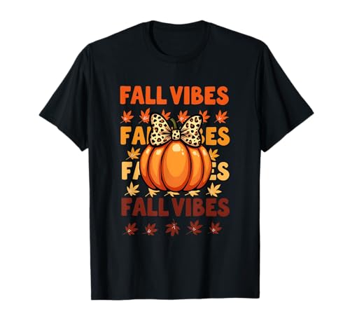 Fall Vibes Herbstdesign für Männer Frauen Goldene Waldszene T-Shirt von Fall Vibes Autumn Design for Men Women