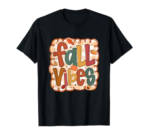 Herbst Vibes Herbstdesign für Männer Frauen Frischer knackiger Morgen T-Shirt von Fall Vibes Autumn Design for Men Women