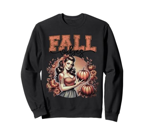 Fall Vibes Trendy Vintage Herbst Pin Up Mädchen mit Kürbis Sweatshirt Fall Vibes Trendy Vintage Herbst Pin Up Mädchen mit Kürbis Sweatshirt von Fall Vibes Pin Up Girl & Pumpkin Sapphire Star