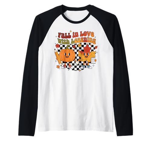 Verlieben Sie Sich in das Lernen von Retro Klassenzimmer Vibes Fun Kids Raglan Verlieben Sie Sich in das Lernen von Retro Klassenzimmer Vibes Fun Kids Raglan von Fall in Love with Learning Vibes Cute Crew