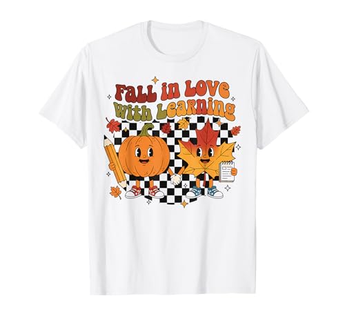 Verlieben Sie Sich in das Lernen von Retro Klassenzimmer Vibes Fun Kids T-Shirt Verlieben Sie Sich in das Lernen von Retro Klassenzimmer Vibes Fun Kids T-Shirt von Fall in Love with Learning Vibes Cute Crew
