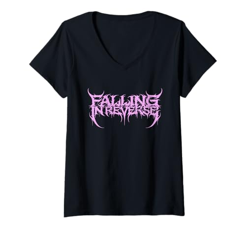 Damen Falling In Reverse - Offizieller Merchandise-Artikel - Beliebtes Monster T-Shirt mit V-Ausschnitt von Falling in Reverse