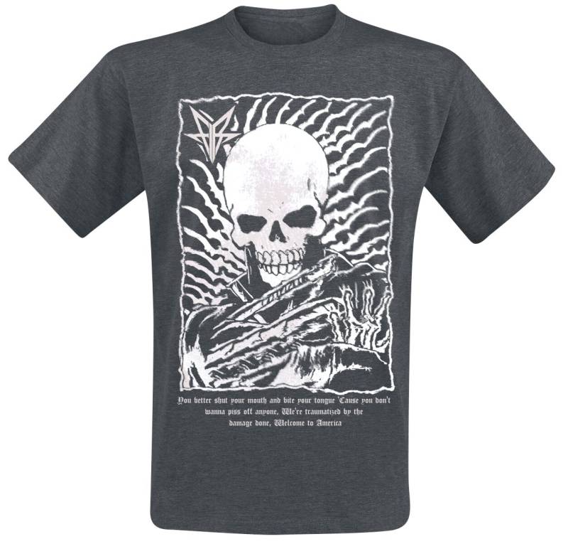 Falling In Reverse Digital Black T-Shirt grau in 4XL von Falling In Reverse