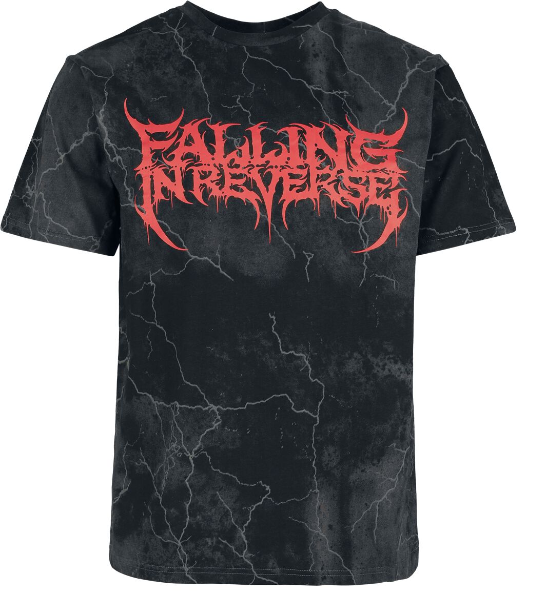 Falling In Reverse EMP Signature Collection - Heavyweight T-Shirt dunkelgrau in S von Falling In Reverse