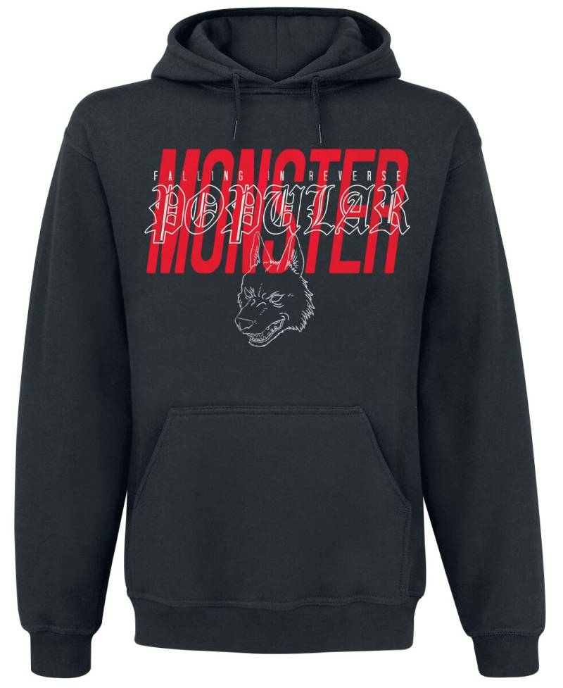 Falling In Reverse Kapuzenpullover - Monster - L bis 4XL - für Männer - Größe L - schwarz  - Lizenziertes Merchandise! von Falling In Reverse