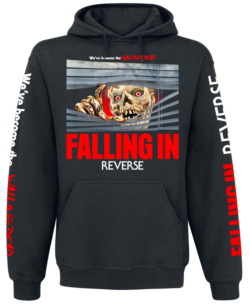 Falling In Reverse Kapuzenpullover - Walking Dead - XL bis 4XL - für Männer - Größe XL - schwarz  - Lizenziertes Merchandise! von Falling In Reverse