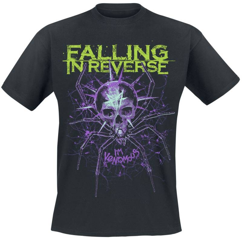 Falling In Reverse Spider T-Shirt schwarz in 3XL von Falling In Reverse