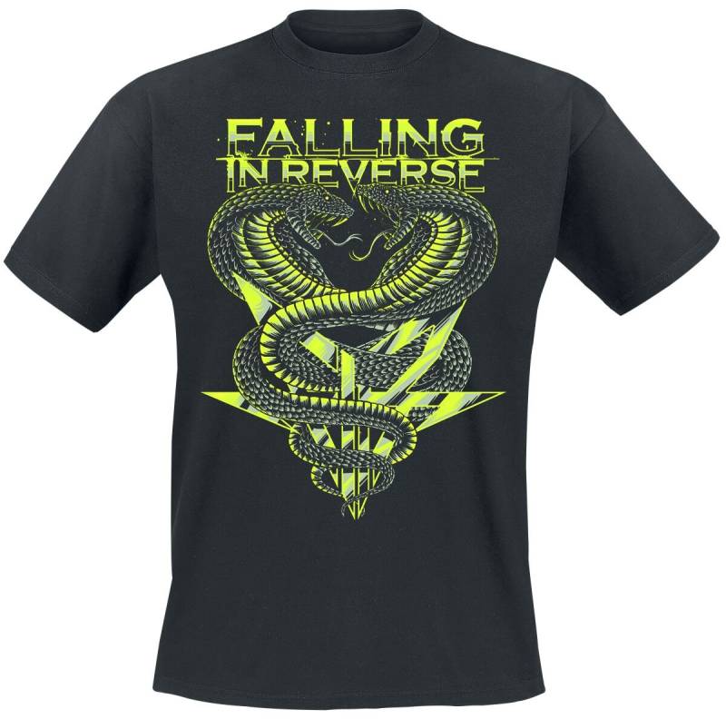 Falling In Reverse T-Shirt - Cobra - Glow In The Dark - S bis 5XL - für Männer - Größe L - schwarz  - Lizenziertes Merchandise! von Falling In Reverse