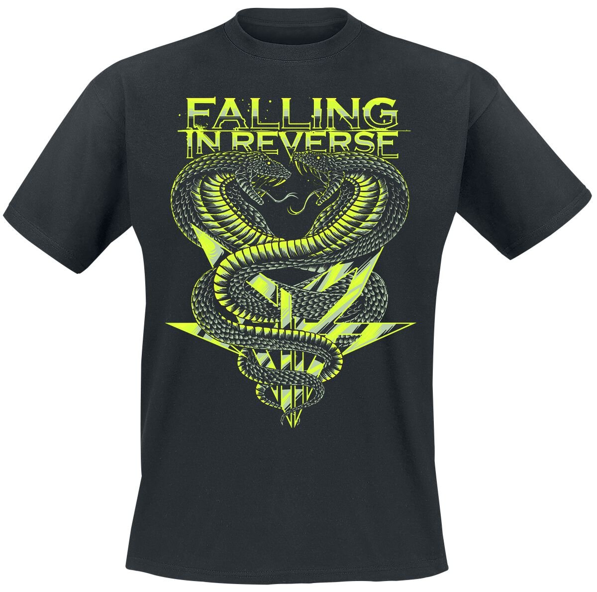 Falling In Reverse T-Shirt - Cobra - Glow In The Dark - S bis 5XL - für Männer - Größe M - schwarz  - Lizenziertes Merchandise! von Falling In Reverse