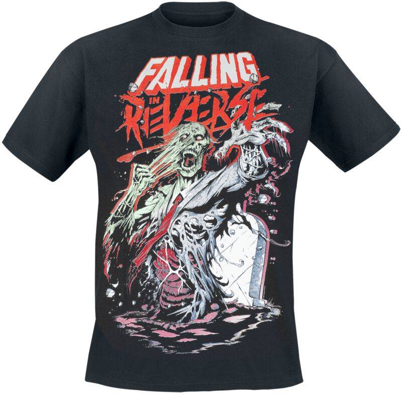 Falling In Reverse T-Shirt - Grave Zombie - S bis 4XL - für Männer - Größe XL - schwarz  - Lizenziertes Merchandise! von Falling In Reverse