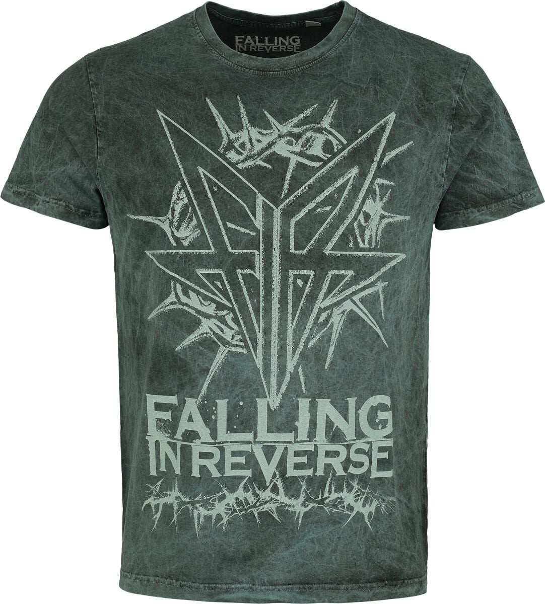 Falling In Reverse T-Shirt - Logo - S bis 4XL - für Männer - Größe 3XL - petrol  - EMP exklusives Merchandise! von Falling In Reverse