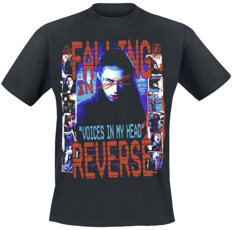 Falling In Reverse T-Shirt - Voice College - S bis 4XL - für Männer - Größe 3XL - schwarz  - Lizenziertes Merchandise! von Falling In Reverse