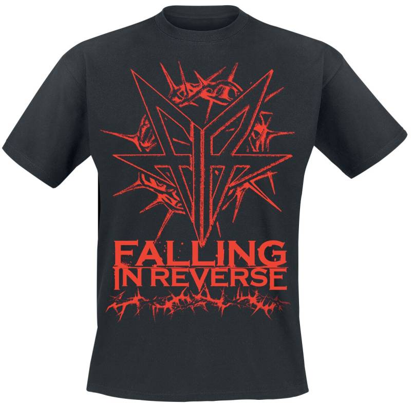 Falling In Reverse Thorns T-Shirt schwarz in XXL von Falling In Reverse