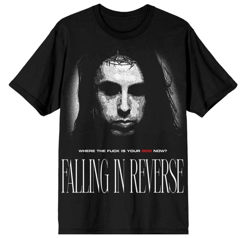 Falling In Reverse Where Is Your God Now T-Shirt schwarz in 4XL von Falling In Reverse