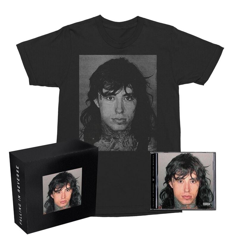 Popular Monster von Falling In Reverse - CD & T-Shirt (L) (Boxset, Limited Edition) von Falling In Reverse