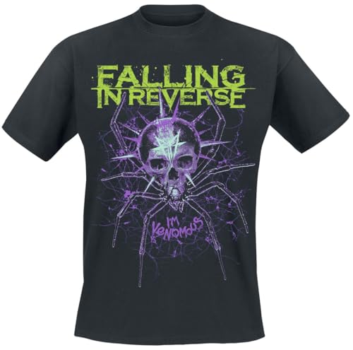 Falling in Reverse Spider Männer T-Shirt schwarz XL 100% Baumwolle Band-Merch, Bands, Nachhaltigkeit von Falling in Reverse