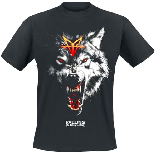 Falling in Reverse Wolf Männer T-Shirt schwarz M 100% Baumwolle Band-Merch, Bands, Nachhaltigkeit Falling in Reverse Wolf Männer T-Shirt schwarz M 100% Baumwolle Band-Merch, Bands, Nachhaltigkeit von Falling in Reverse