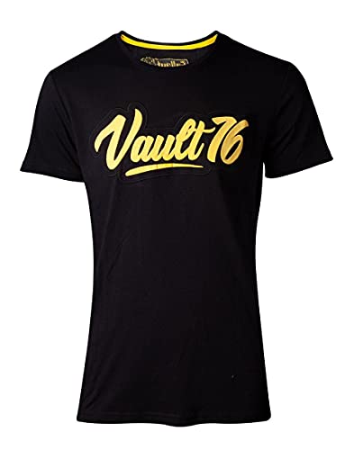 Fallout 76 - Vault 76 Männer T-Shirt schwarz M 100% Baumwolle Bethesda, Fan-Merch, Gaming von Difuzed