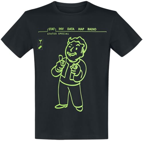 Fallout Charisma +10 Männer T-Shirt schwarz M 100% Baumwolle Fan-Merch, Gaming von Fallout