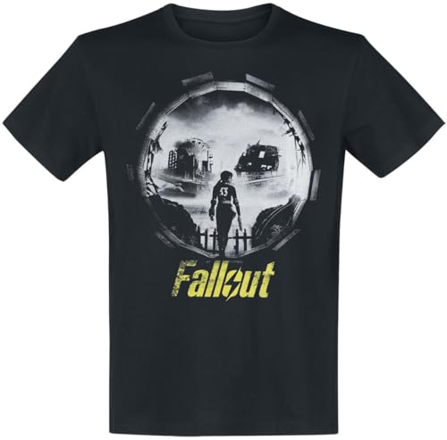 Fallout Vault 33 - Into The Wasteland Männer T-Shirt schwarz XL 100% Baumwolle Fan-Merch, Gaming von Fallout