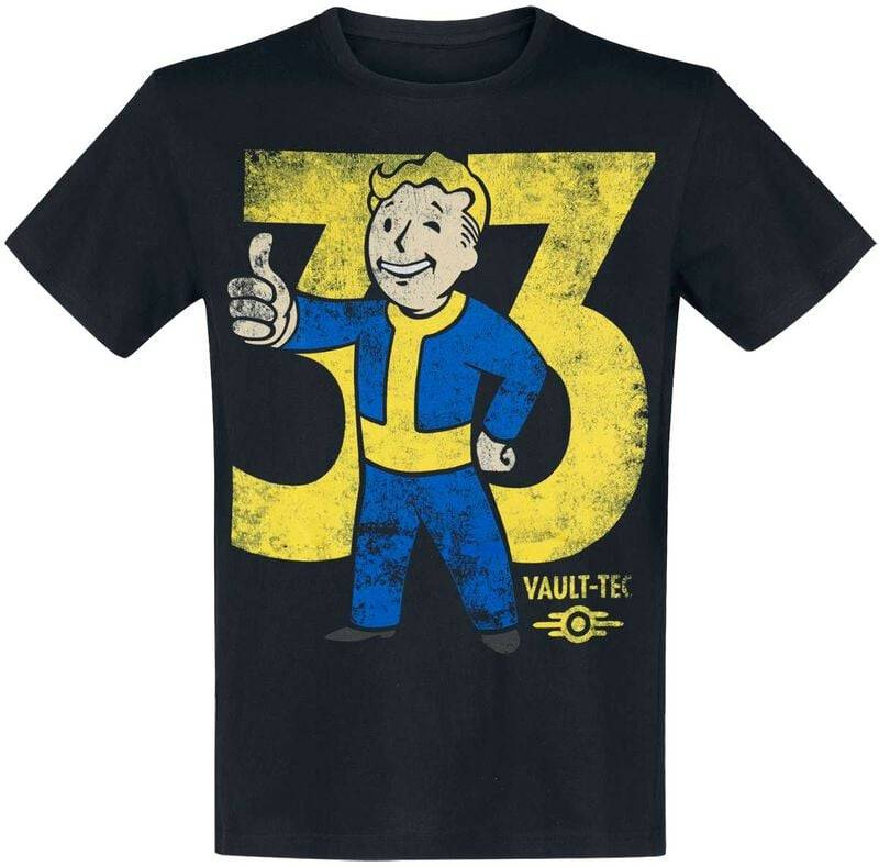 Fallout Vault 33 T-Shirt schwarz in XL von Fallout