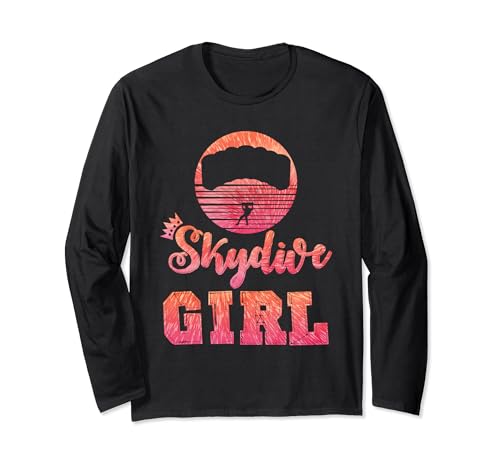 Fallschirmspringen Damen Skydive Girl Skydiver Frauen Langarmshirt Fallschirmspringen Damen Skydive Girl Skydiver Frauen Langarmshirt von Fallschirmspringer Geschenk Fallschirmsprung Damen