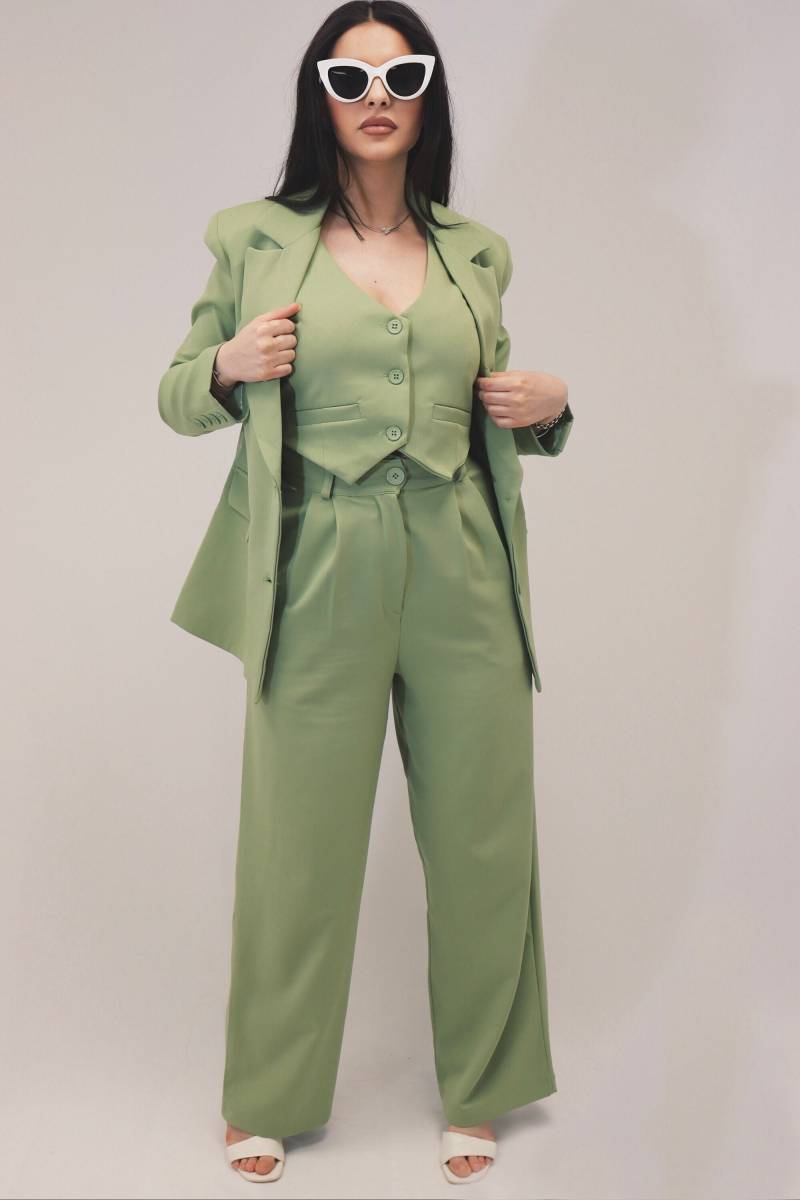 Damenanzug-Blazerjacke Mit Taschen Und Knöpfen Damenanzug-Blazerjacke Mit Taschen Und Knöpfen von FambsuitFR