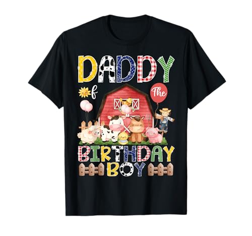Daddy of The Birthday Boy 1. Geburtstag Red Cow Farm T-Shirt Daddy of The Birthday Boy 1. Geburtstag Red Cow Farm T-Shirt von Famer Red Cow Birthday Matching Tees