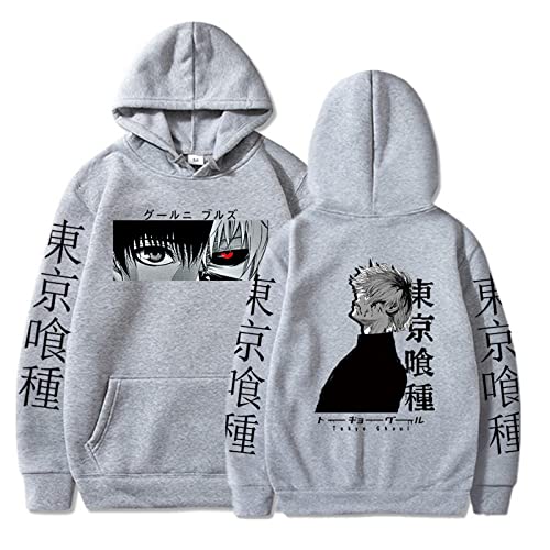 Famesale Tokyo Ghoul Hoodie Pullover Japanischer Anime Tokyo Ghoul Sweatshirt Pullover Cosplay Kostüm von Famesale