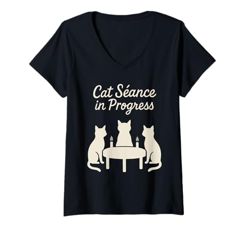 Damen Pet Psychic Witchy Pet Mom Animal Medium Okkulter Haustierbesitzer T-Shirt mit V-Ausschnitt Damen Pet Psychic Witchy Pet Mom Animal Medium Okkulter Haustierbesitzer T-Shirt mit V-Ausschnitt von Familiar Club Tarot Pet Spiritual Animal Lover