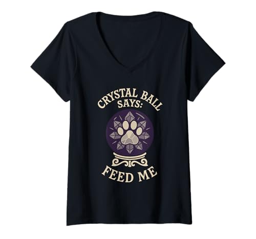 Damen Pet Psychic Witchy Pet Mom Animal Medium Okkulter Haustierbesitzer T-Shirt mit V-Ausschnitt Damen Pet Psychic Witchy Pet Mom Animal Medium Okkulter Haustierbesitzer T-Shirt mit V-Ausschnitt von Familiar Club Tarot Pet Spiritual Animal Lover