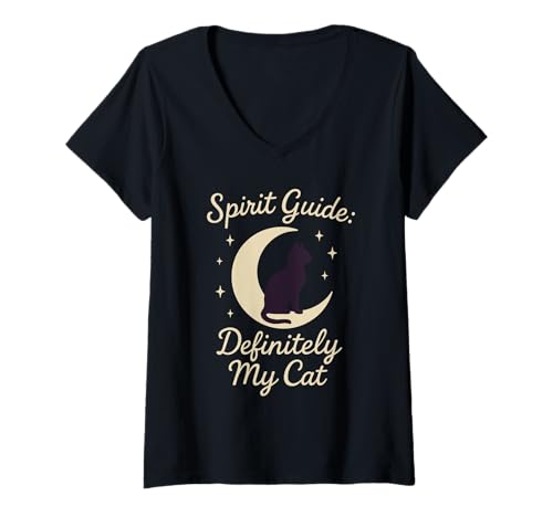Damen Pet Psychic Witchy Pet Mom Animal Medium Okkulter Haustierbesitzer T-Shirt mit V-Ausschnitt Damen Pet Psychic Witchy Pet Mom Animal Medium Okkulter Haustierbesitzer T-Shirt mit V-Ausschnitt von Familiar Club Tarot Pet Spiritual Animal Lover