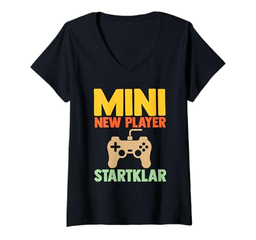 Damen Mutter Vater Papa Mama Tochter Sohn T-Shirt mit V-Ausschnitt von Familie Gruppenmotive