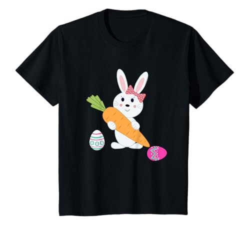 Kinder Osterhase Hase Mädchen Ostereier Frohe Ostern Oster T-Shirt Kinder Osterhase Hase Mädchen Ostereier Frohe Ostern Oster T-Shirt von Familie Hasen Lustige Oster Designs