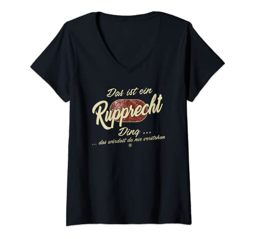 Damen Das ist ein Rupprecht Ding - Lustiges Familie Rupprecht T-Shirt mit V-Ausschnitt Damen Das ist ein Rupprecht Ding - Lustiges Familie Rupprecht T-Shirt mit V-Ausschnitt von Familie Rupprecht Name Nachname Lustig Geschenk