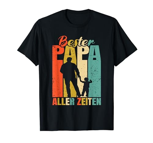 Bester Papa aller Zeiten 1 Kind Ehemann Papa T-Shirt von Familie Vater Sohn & Tochter Zweites Kind Vatertag