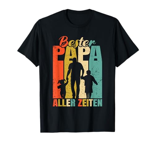 Bester Papa aller Zeiten 2 Kinder Ehemann zweifacher Papa T-Shirt Bester Papa aller Zeiten 2 Kinder Ehemann zweifacher Papa T-Shirt von Familie Vater Sohn & Tochter Zweites Kind Vatertag