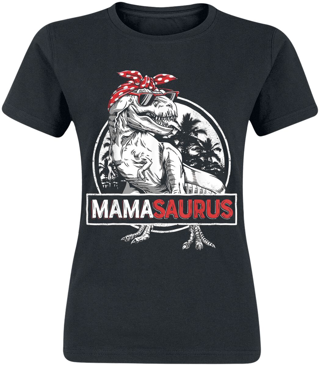 Familie & Freunde Mamasaurus T-Shirt schwarz in L von Familie & Freunde